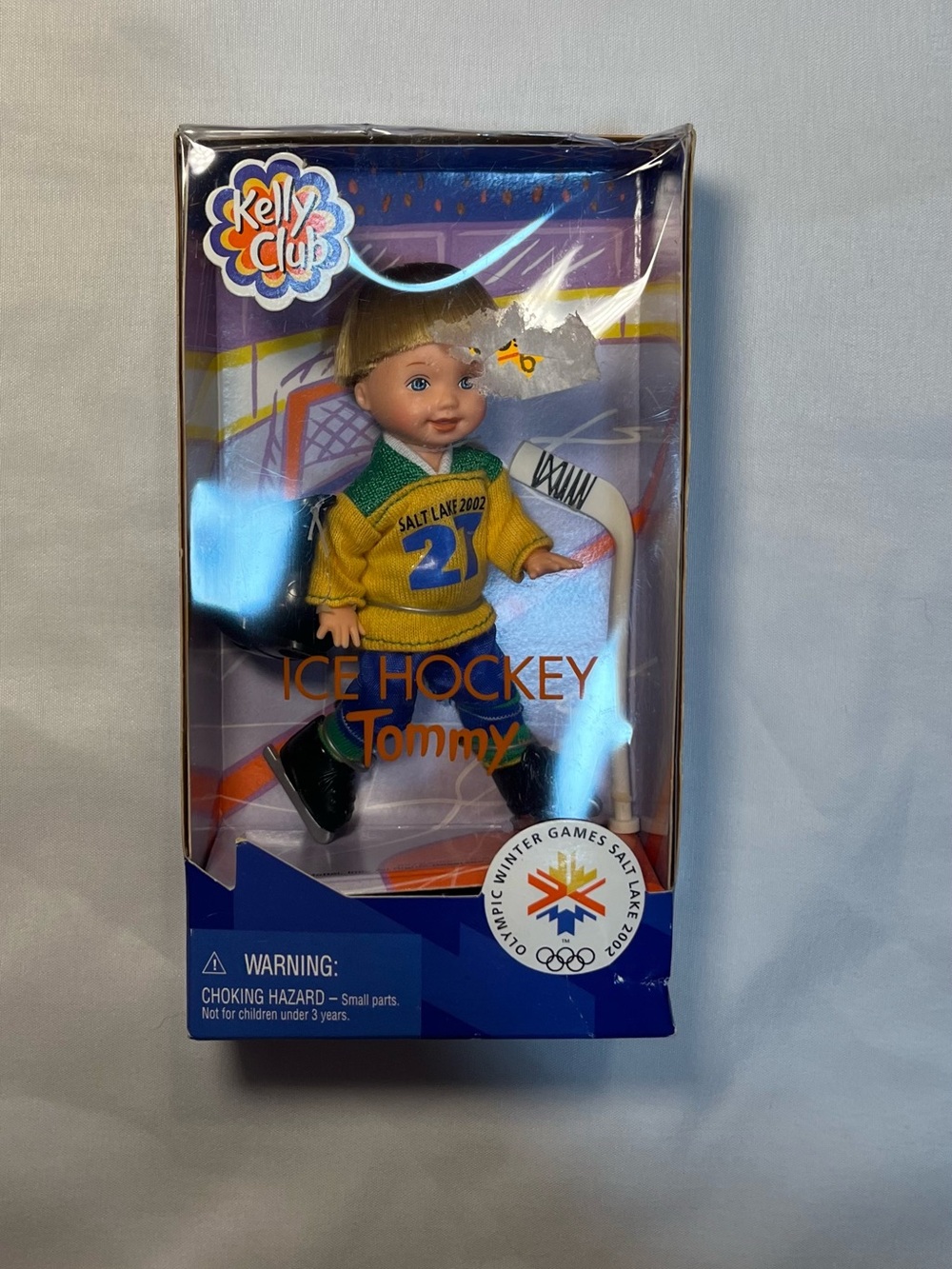Kelly Club Ice Hockey Tommy Doll Winter Olympic Games Salt Lake 2002 NIB